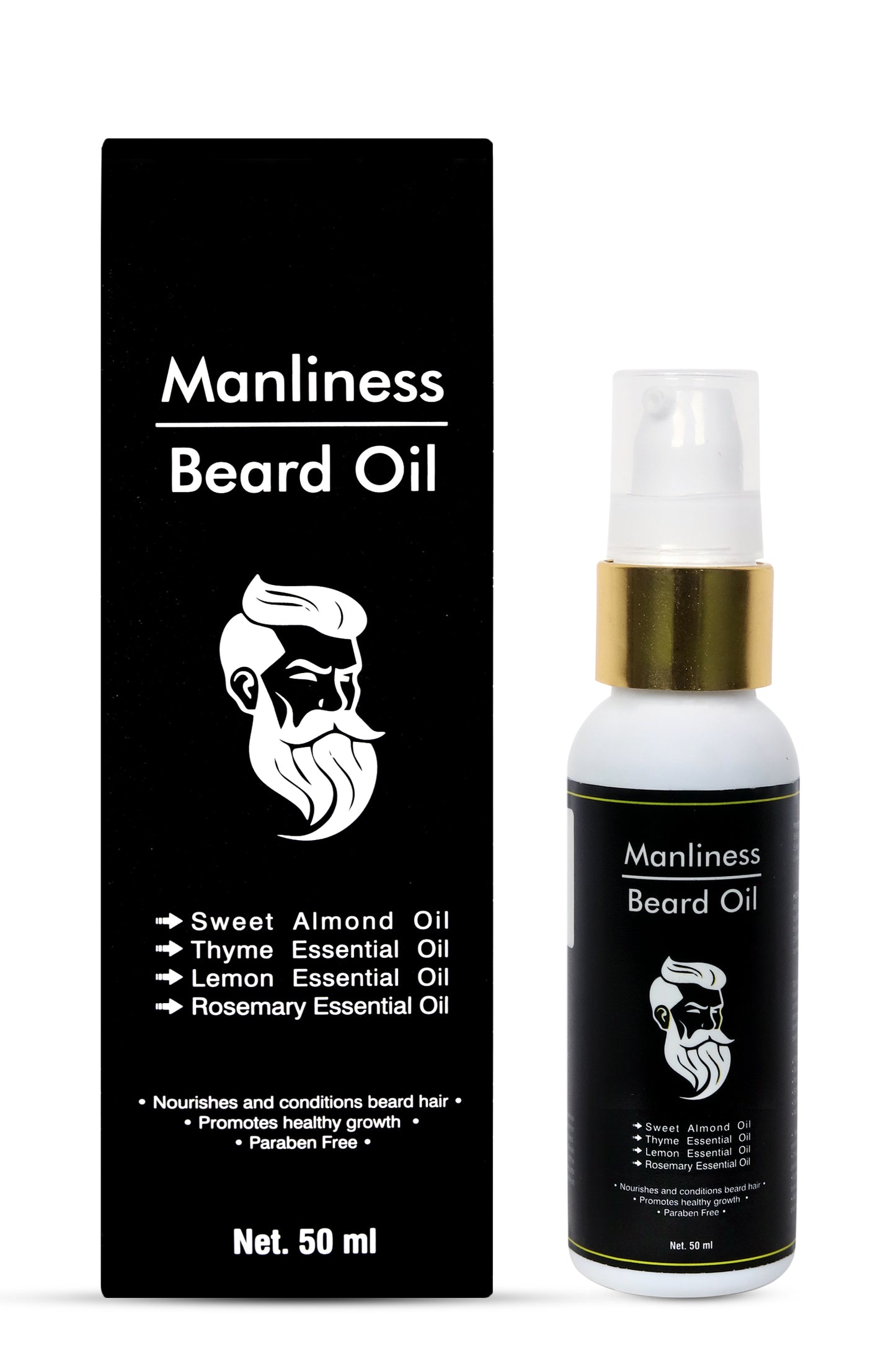6. MANLINESS BEARD OIL SPRAY (50 ML) INTENSE BEARD GROWTH OIL