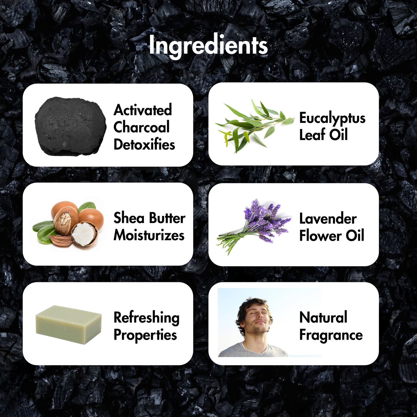 Charcoal soap