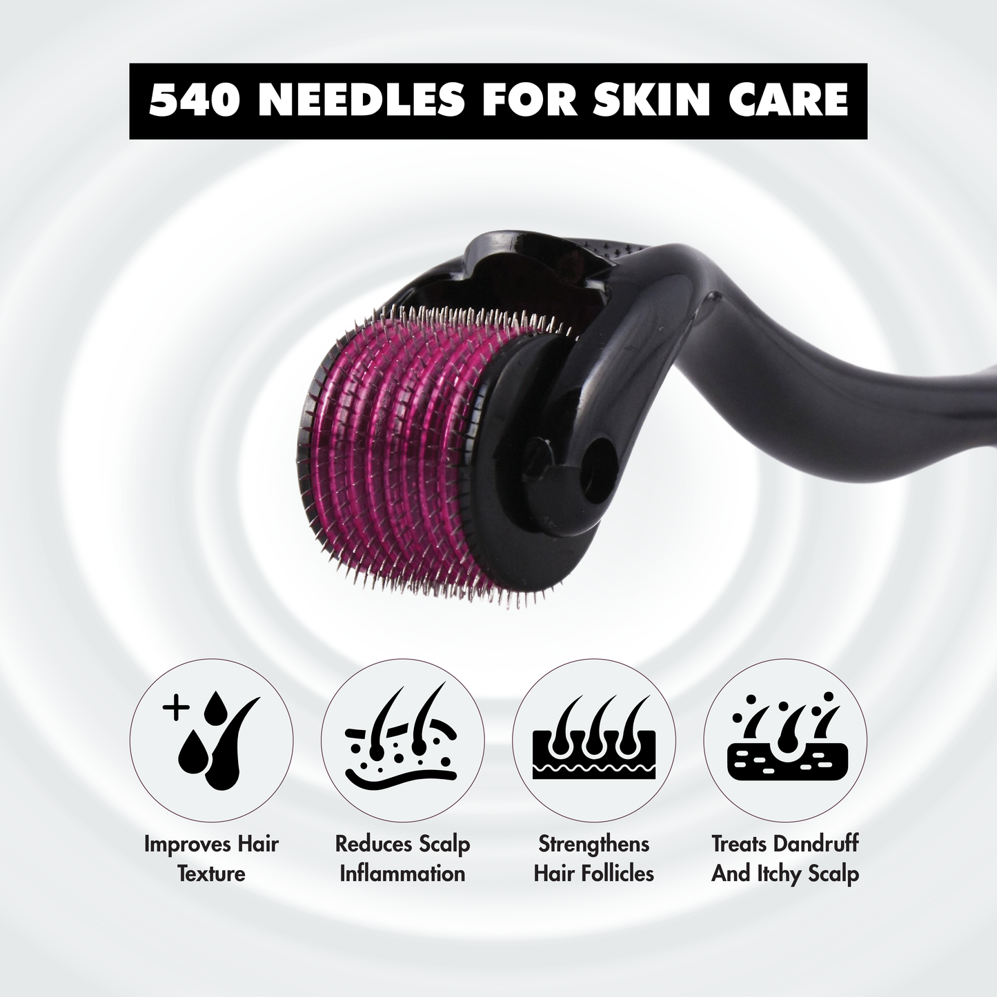 Manliness dermaroller system 540 needles 0.50 mm