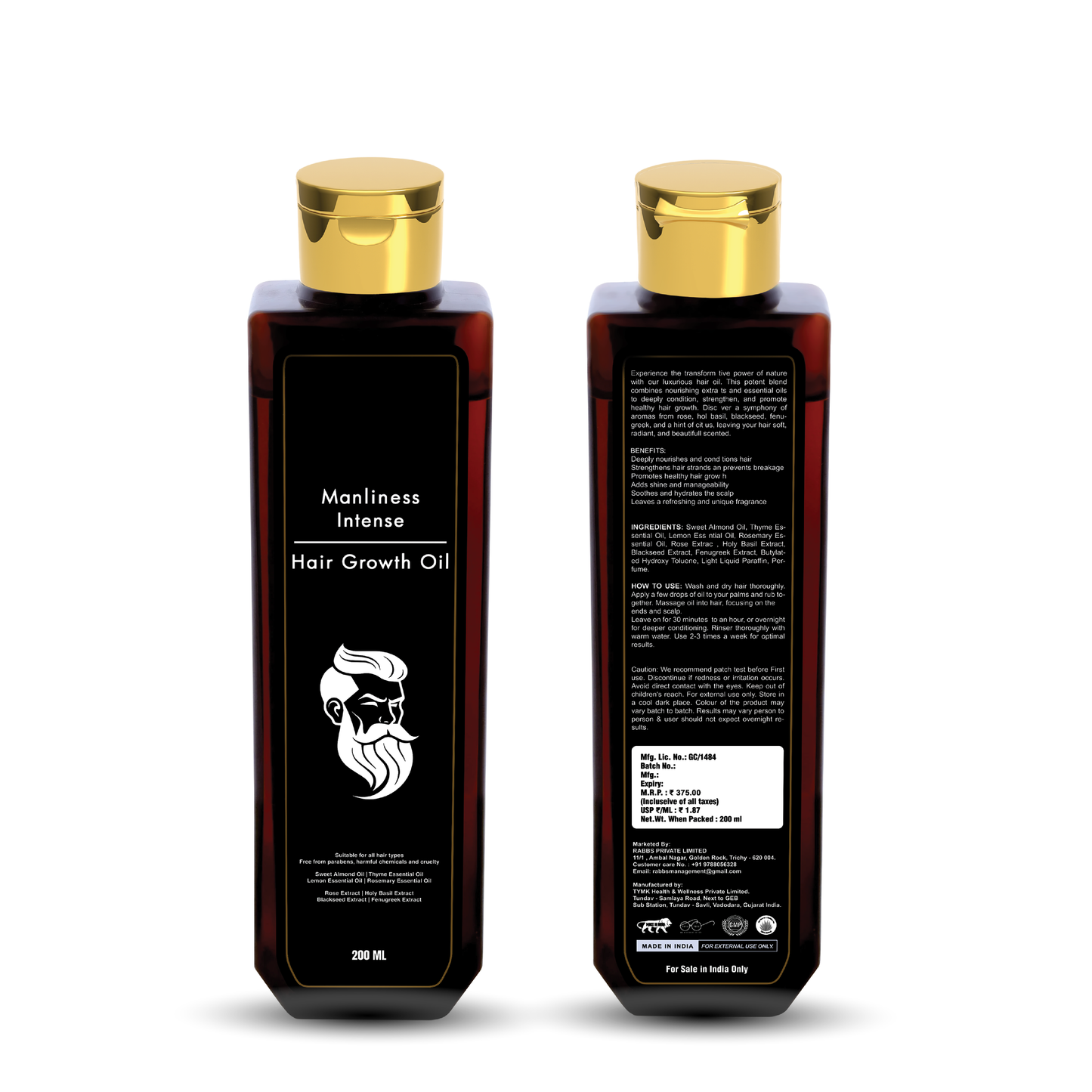 5.MANLINESS INTENSE HAIR GROWTH OIL