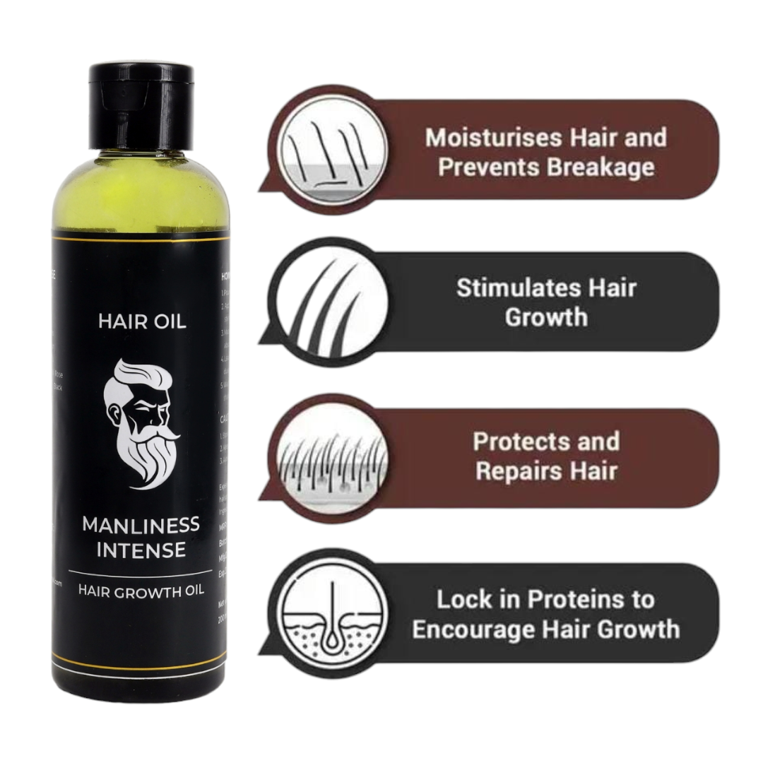 1.Combo Manliness dermaroller* Manliness hair oil EFFECTIVE COMBO FOR HAIR.