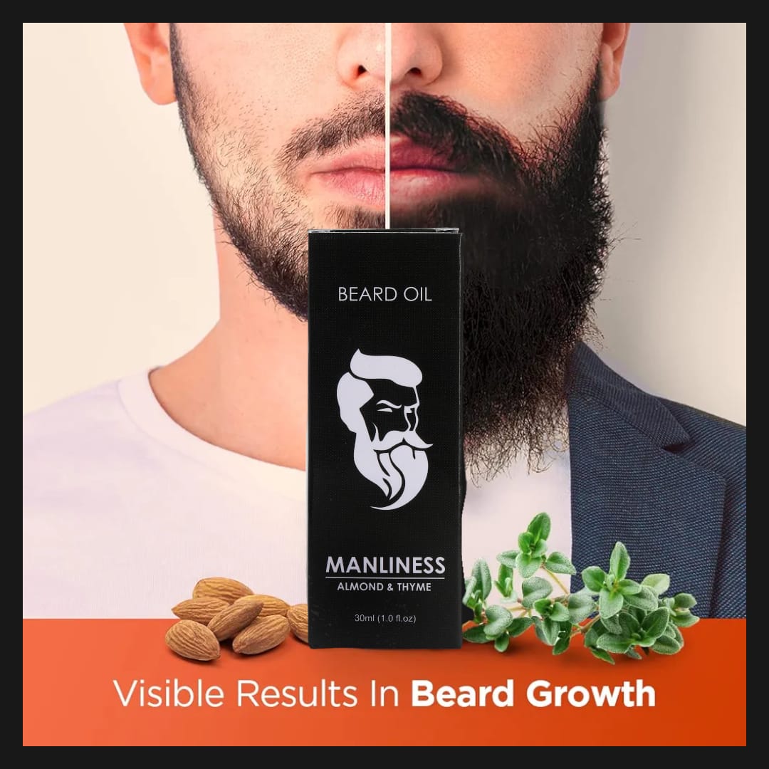 6. MANLINESS BEARD OIL SPRAY (50 ML) INTENSE BEARD GROWTH OIL