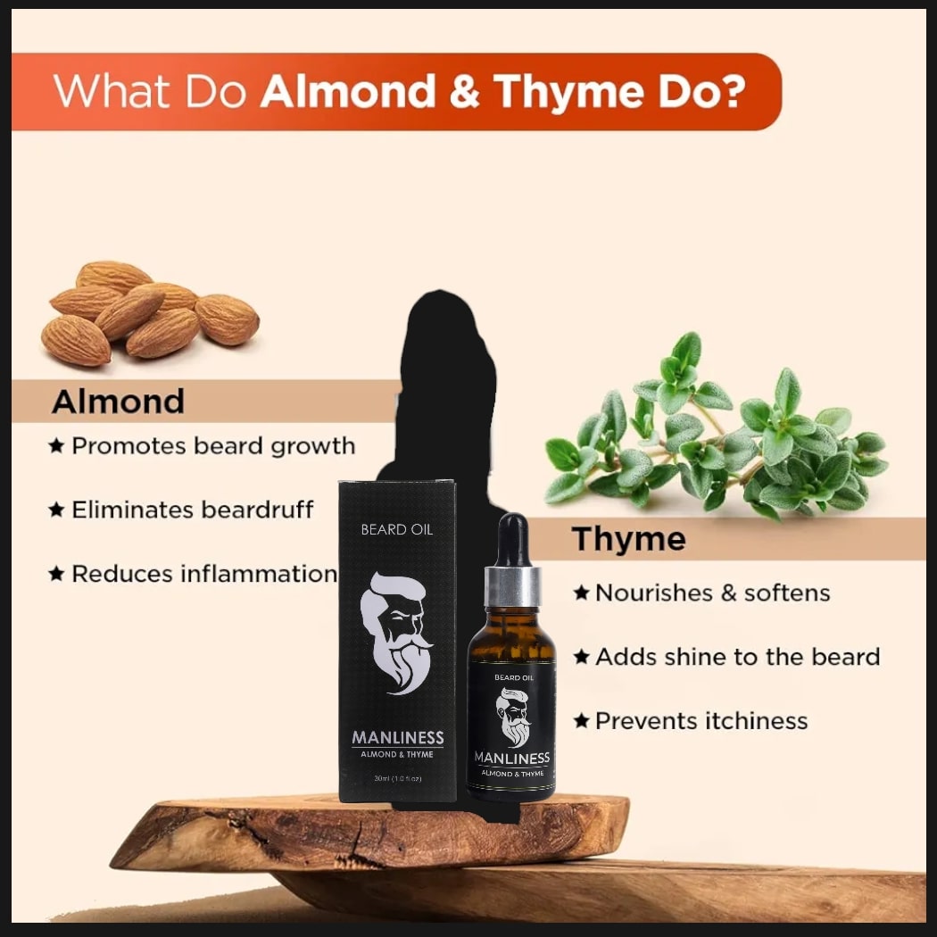 6. MANLINESS BEARD OIL SPRAY (50 ML) INTENSE BEARD GROWTH OIL