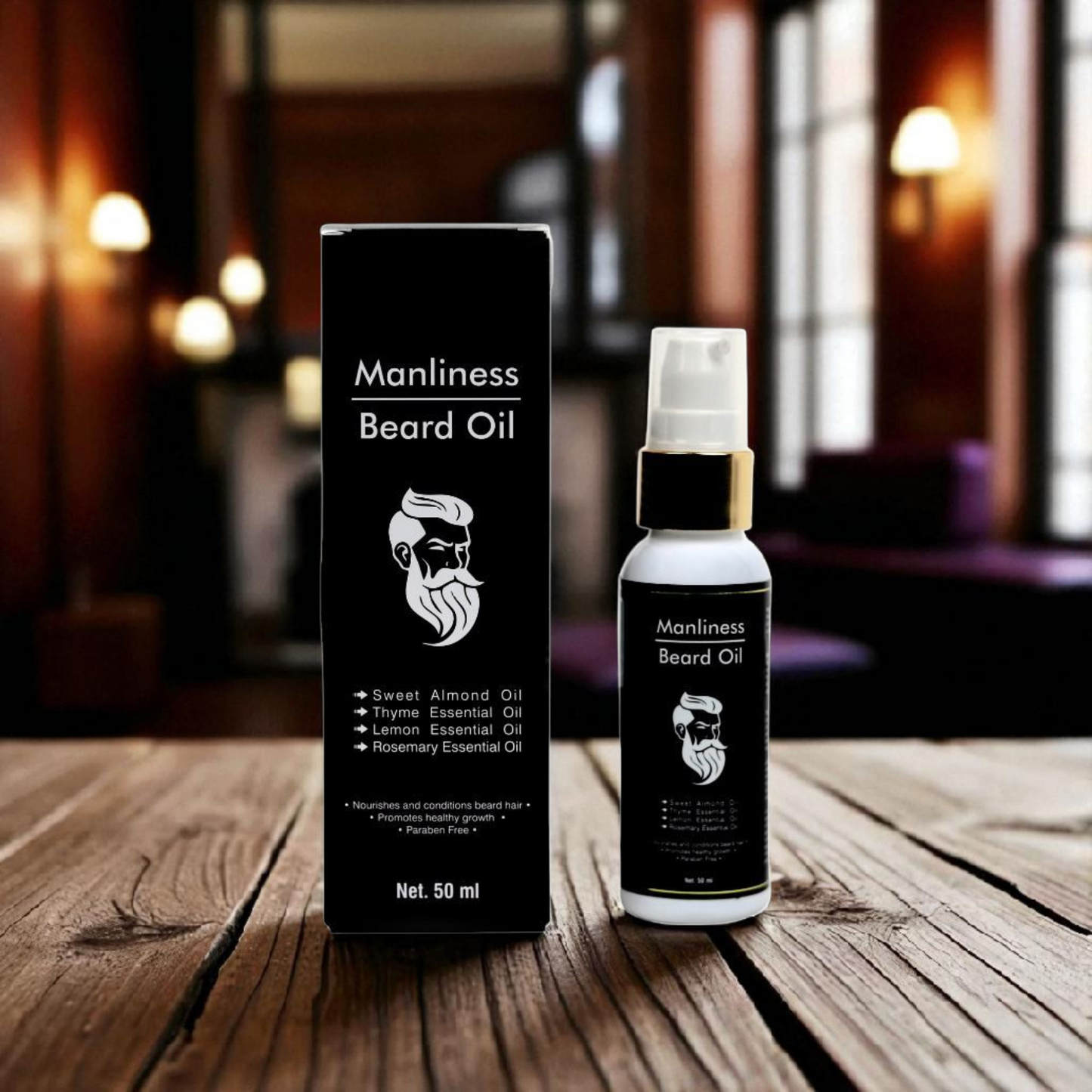 6. MANLINESS BEARD OIL SPRAY (50 ML) INTENSE BEARD GROWTH OIL